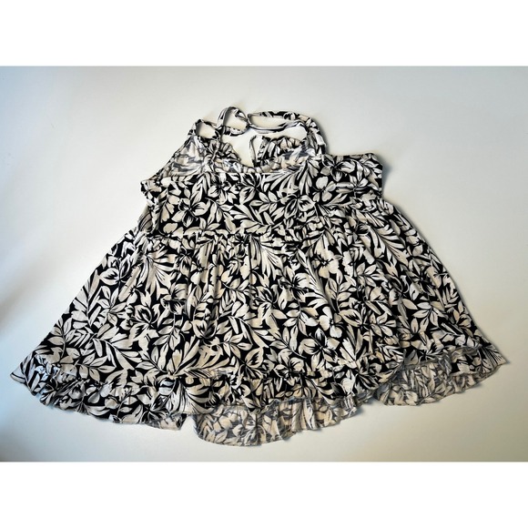 Torrid Super Soft Slub Jersey Floral Print Ruffle Hem Tank Top -‎ Size 2x - Picture 2 of 8